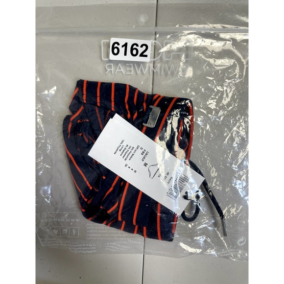 HOM BEACHWEAR NEW Venezuela Swim Briefs Swimming Trunks Stripe Navy M - Picture 5 of 5
